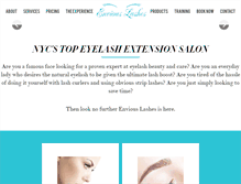 Tablet Screenshot of enviouslashes.com